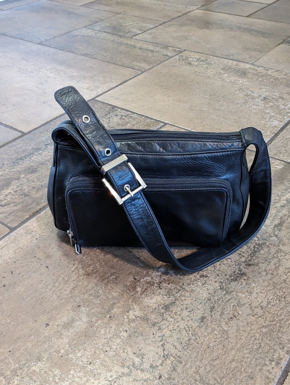 Danier Vintage Leather Y2K Mini Butter Soft Chic Shoulder Bag Black ๐ค - Picture 4 of 17